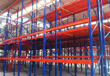 熱烈慶祝杭州米陽與杭州勝通首次合作 購置700多組重型橫梁貨架