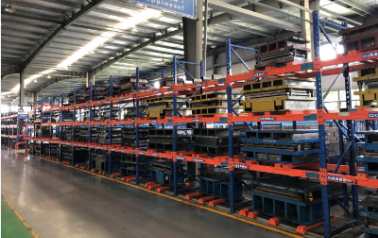 華工汽車零部件再次向勝通貨架訂購三立柱模具貨架一百多組