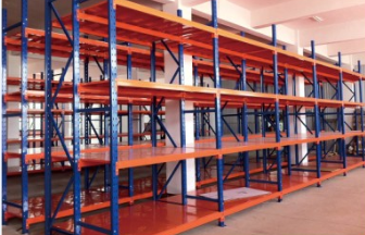 勝通倉儲為利加紡織供應(yīng)中型貨架100多組