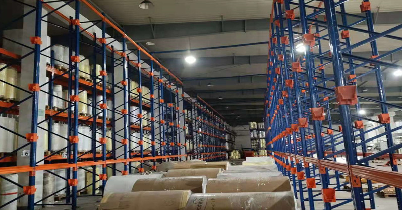 來看，浙江萬寶龍膠粘制品有限公司-重型貨架完工案例展現(xiàn)